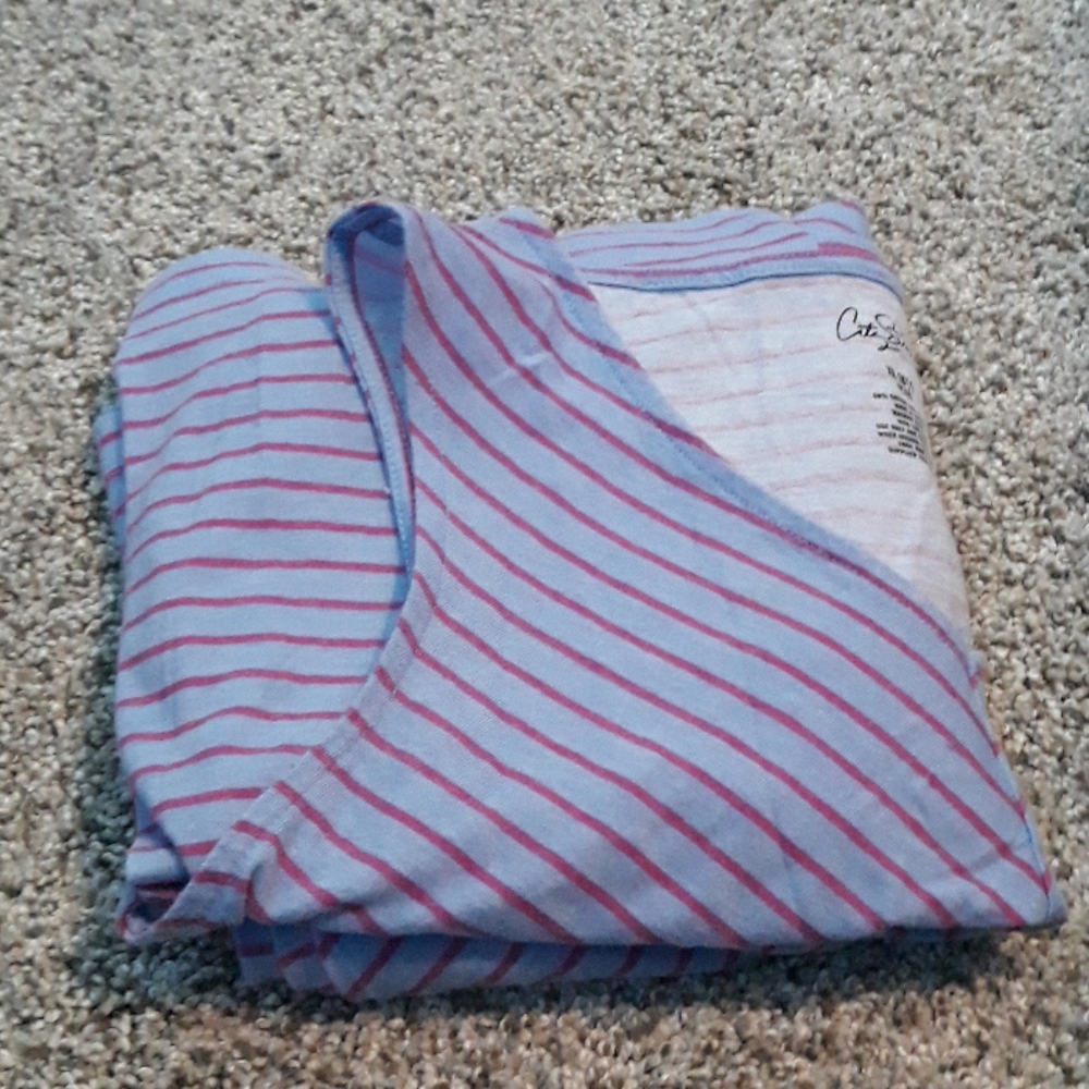 Pink and blue stripes pjs